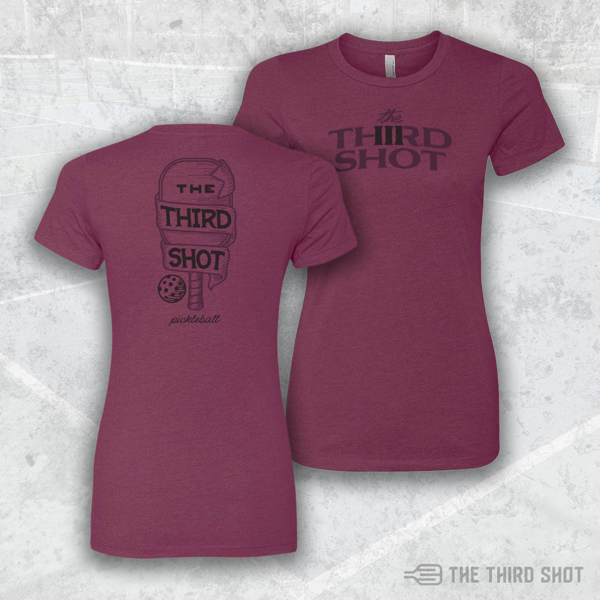 Women’s Foundry pickleball shirt in lush – athletic fit performance tee – cotton/poly blend