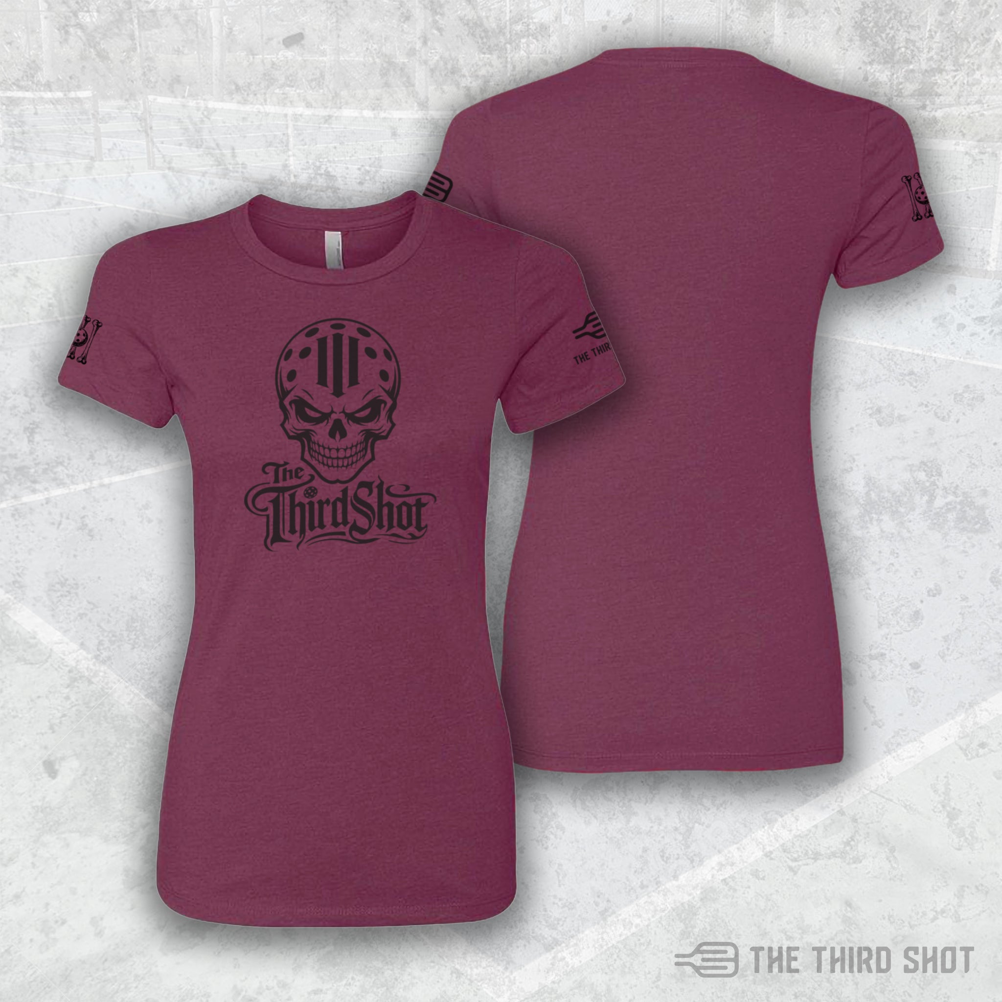 Women’s Reaper pickleball shirt in lush – athletic fit performance tee – cotton/poly blend