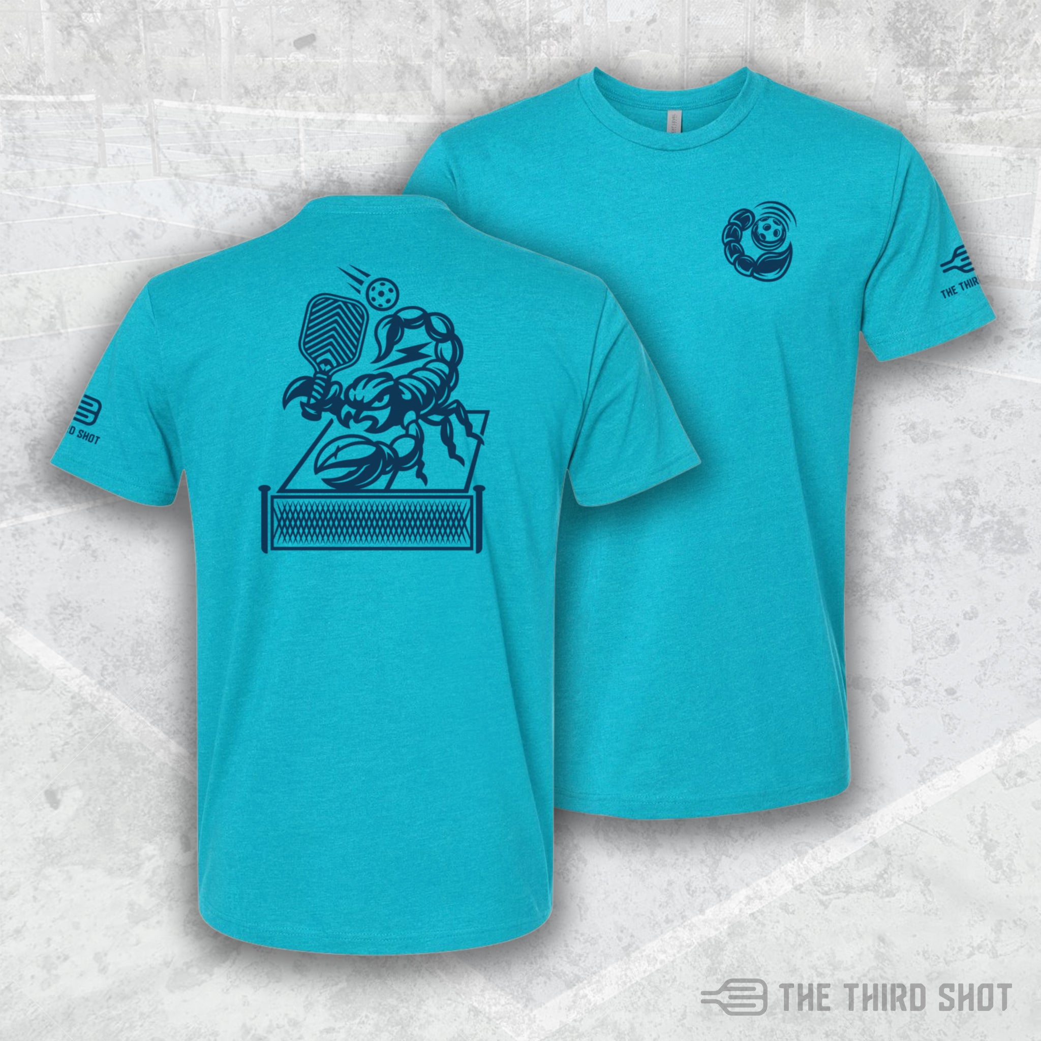 Men’s Sting pickleball shirt in Bondi – athletic fit performance tee – cotton/poly blend