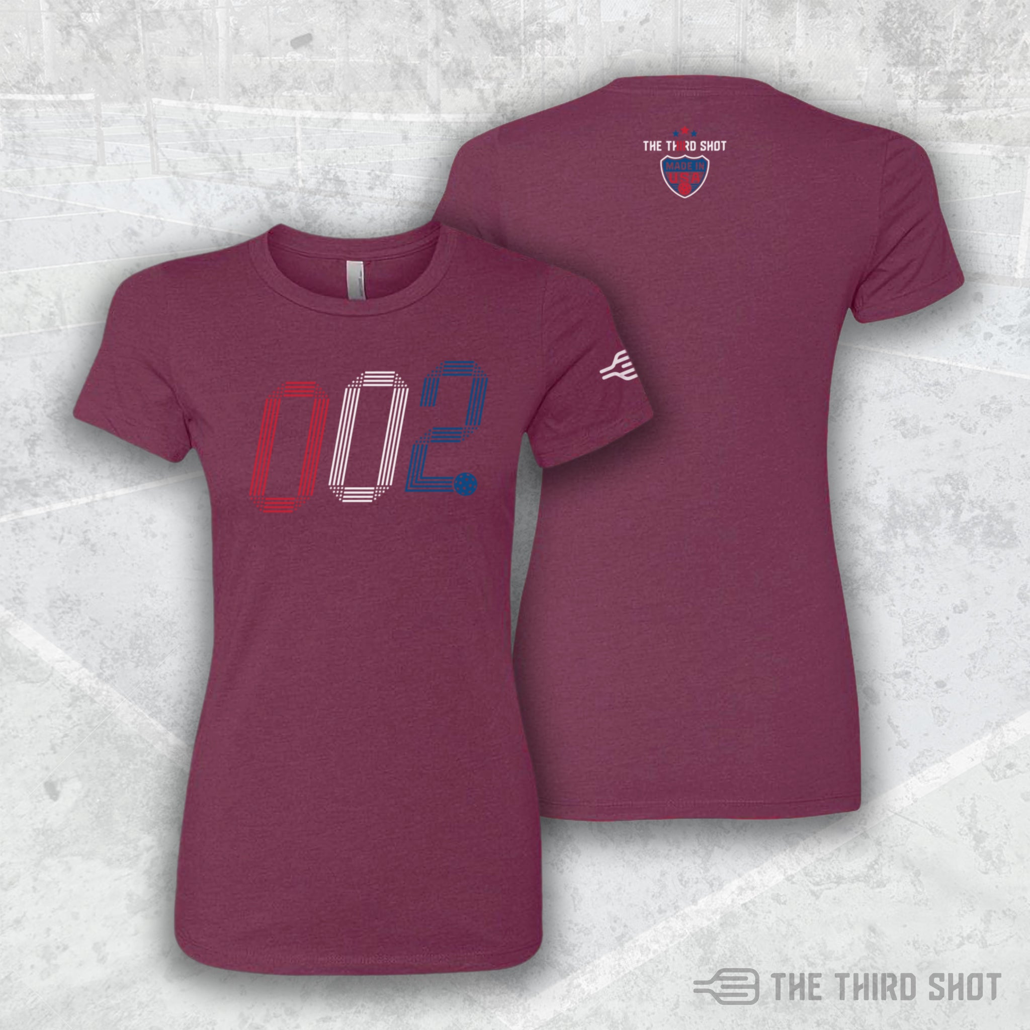 Women’s Rise pickleball shirt in lush – athletic fit performance tee – cotton/poly blend